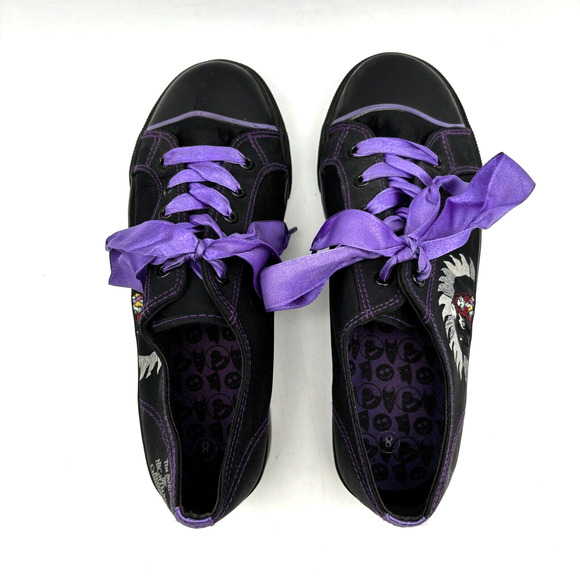2003 Nightmare Before Christmas 10th Anniversary Black Purple Platform Sneaker 8 - Picture 11 of 16